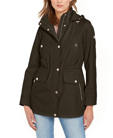 michael kors short jacket|michael kors anorak jacket women.